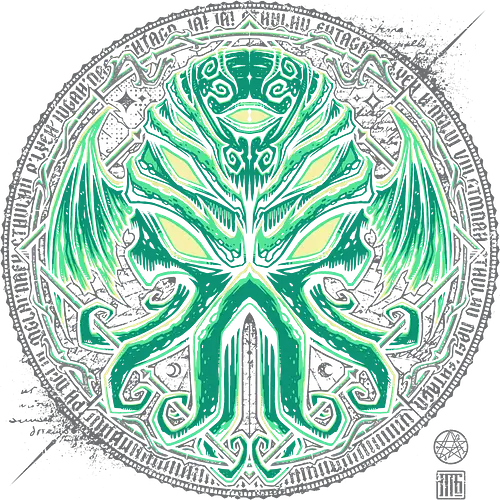 Great Cthulhu 2.0 - Cthulhu, horror, eldritch, hp lovecraft, lovecraftian, cryptids, fantasy, dark, black