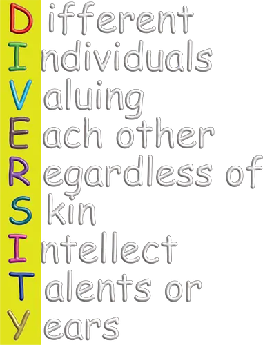 Diversity weiße Schrift - Toleranz, Statement, Diversity, EmbraceDifferences, UnityInDiversity, CelebrateDiversity, BeYourself, EqualityForAll, LoveAllPeople, DifferentIsBeautiful, InclusionMatters, StrengthInDiversity, Geschenk, Lustig, Kinder, Nerven, Verrückt, witzig, provokant  Schule, Lehrer, Erzieher, Erzieherin, Arbeitskollege, Kollegin, Kollege, Geburtstag Geburtstag, witzig, provokant, AllLifeMatters, Love, Kindness