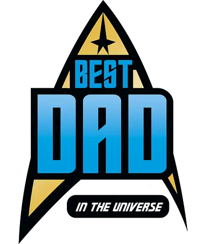 Best Trekkie Dad - fathers day, dad, daddy, father, gifts for dad, 60s, 70s, 80s, christmas, christmas gifts, universe, galaxy, Space, trekkie, nostalgia