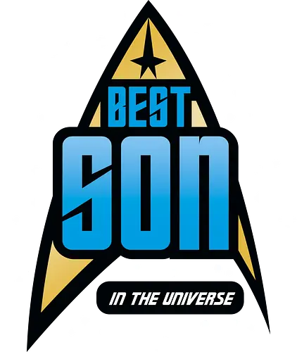 Best Trekkie Son - fathers day, dad, daddy, mothers day, mommy, gifts for son, 60s, 70s, 80s, christmas, christmas gifts, universe, Space, trekkie, nostalgia, galaxy