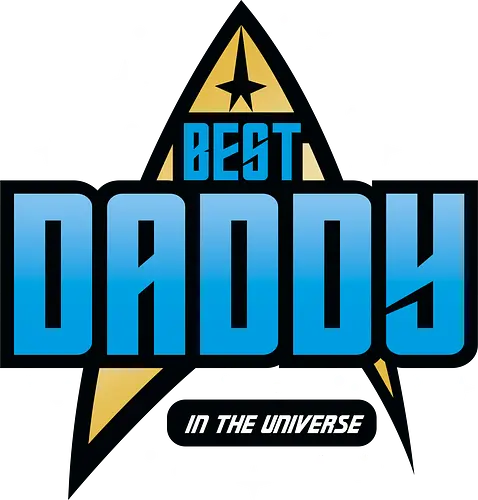 Best Trekkie Daddy - fathers day, dad, daddy, father, gifts for dad, 60s, 70s, 80s, christmas, christmas gifts, universe, galaxy, Space, trekkie, nostalgia