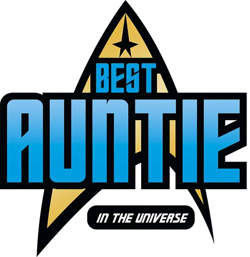 Best Trekkie Auntie - mothers day, mom, mommy, mother, gifts for auntie, 60s, 70s, 80s, christmas, christmas gifts, universe, galaxy, Space, trekkie, nostalgia