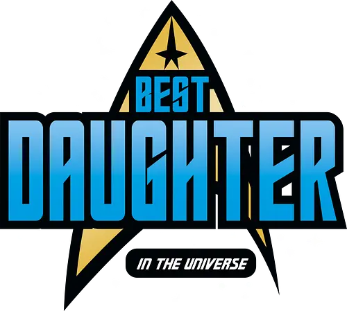 Best Trekkie Daughter - fathers day, dad, daddy, mothers day, mommy, gifts for daughter, 60s, 70s, 80s, christmas, christmas gifts, universe, galaxy, Space, trekkie, nostalgia