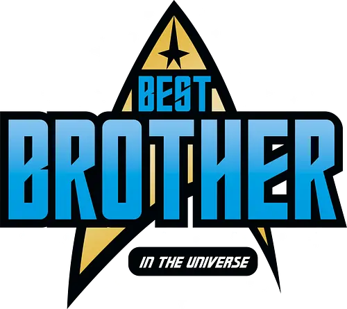 Best Trekkie Brother - fathers day, dad, daddy, mothers day, mommy, gifts for brother, 60s, 70s, 80s, christmas, christmas gifts, universe, galaxy, Space, trekkie, nostalgia