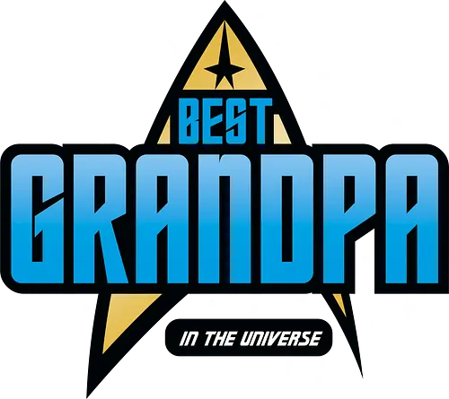 Best Trekkie Grandpa - fathers day, dad, daddy, father, gifts for grandfather, 60s, 70s, 80s, christmas, christmas gifts, universe, galaxy, Space, trekkie, nostalgia