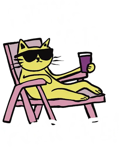 Living the Purr Life - cat, animal, funny