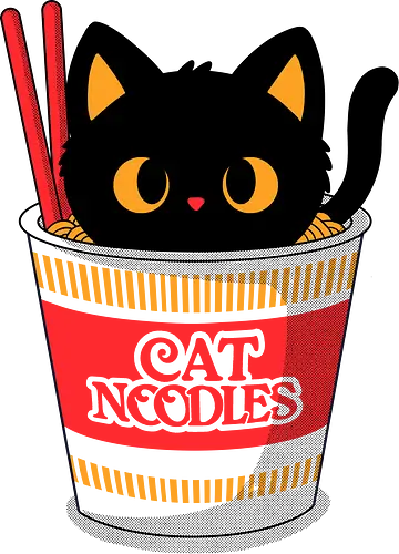 Cat Noodles - cats, cat, cute, kitty, kitten, animals, ramen, lamen, noodles, food