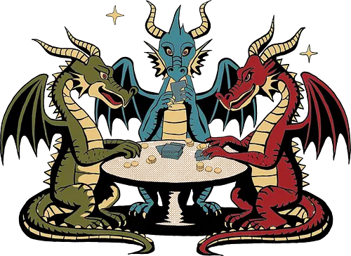 Dragons playing cards - dragons, cards, Poker, Casino, Playing, Fantasy, Creatures, Legendary, Game, adventure, Magical, Competition