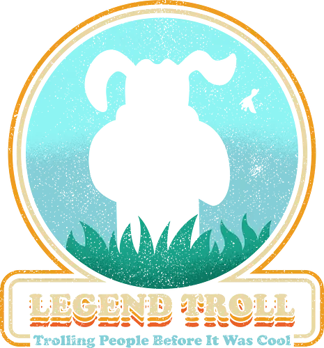 Dog Legend Troll - 80s, 8bit, 90s, dog, funny, gamer, gaming, geek, generation x, mocking, nostalgia, old school, retro, troll, video game