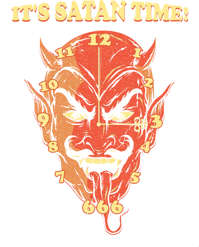 It's Satan Time - Satan, Comics, Devil, Green Devil artwork