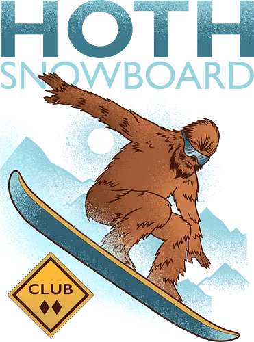 Hoth Snowboard Club  - 80s, cold, nostalgia, planet, retro, sci fi, science fiction, snow, snowboard, snowboarder, snowboarding, sports, vintage, winter, extreme sport