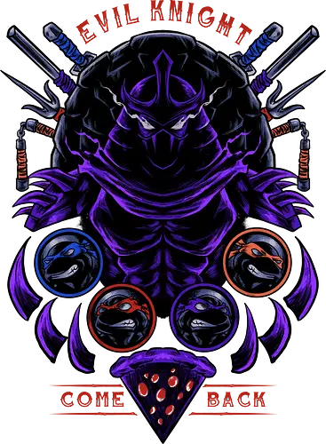 evil knight  - tmnt, Shredder, cartoon, anime, darkness, villain, cool, evil, 90s, 80s. ninja, turtles