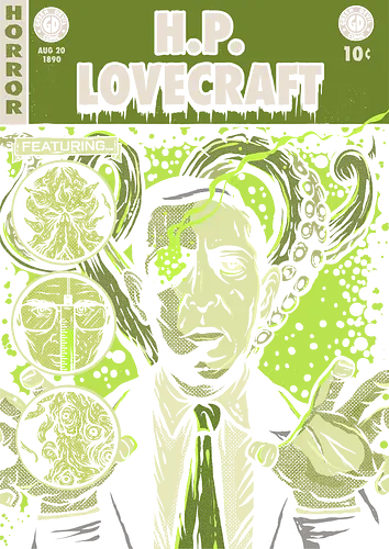 Tales Of Lovecraft - call of cthulhu, cthulhu, lovecraft, hp lovecraft, comics, Green devil artwork