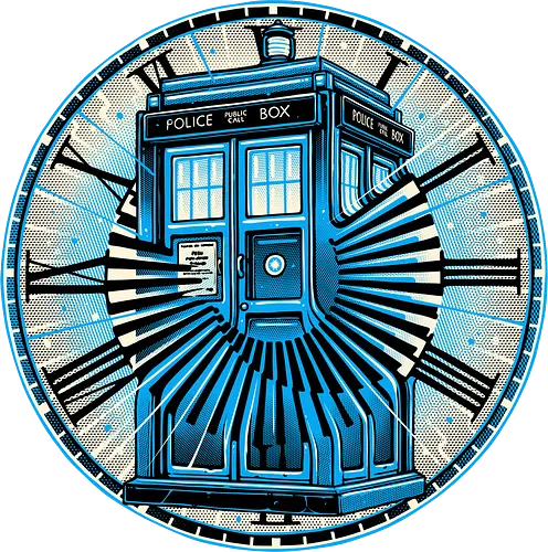 Time Travel in a box - TV show, TV series, time machine, retro, time travel, space, science fiction