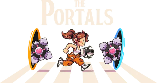 The Portals - games, Gateway, glados, portals, abbey road, beatles, humor, gamming, road, PC, gamer