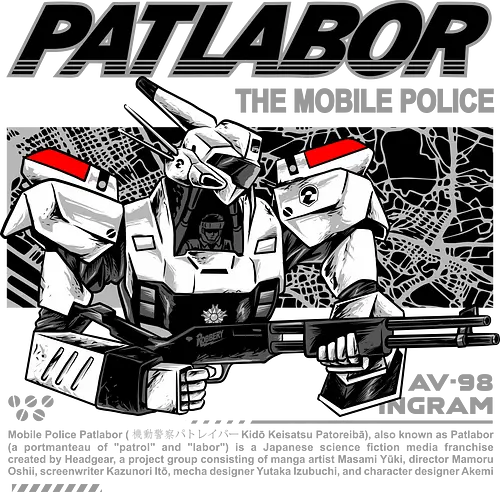 police robot  - police, mechanics, robot, warrior, knight, patlabor, classic, vintage