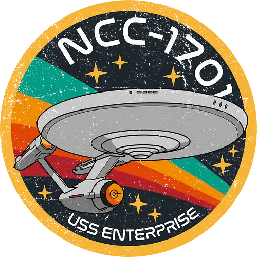 Enterprise NCC1701 - Space, spock, retro, galaxy, stars, space, enterprise, movies