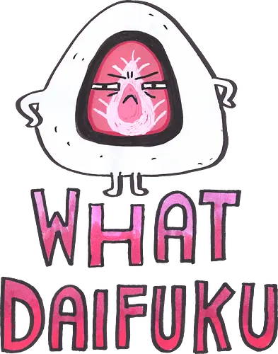 What Daifuku?! - japanese, kawaii, japanese food, daifuku, pun, japanisch