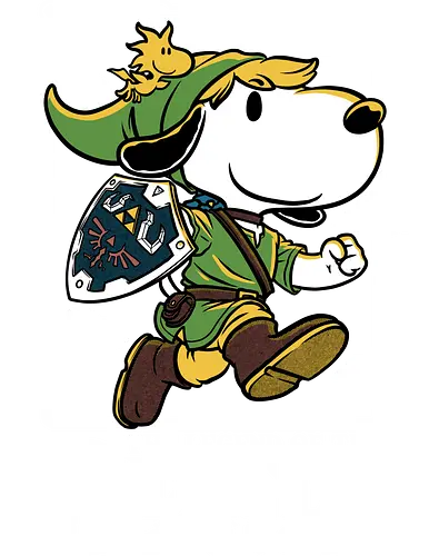 The Legend of the Beagle  - beagle, fairy, elf, classic, retro vintage, rpg, dungeon, adventure, fantasy, cute, fun, funny, video game, cartoon, dog, pet