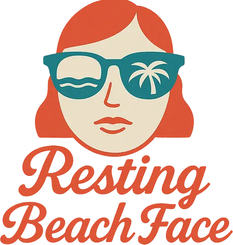 resting beach face - bitch, beach, resting, face, party, fun, art, artsy