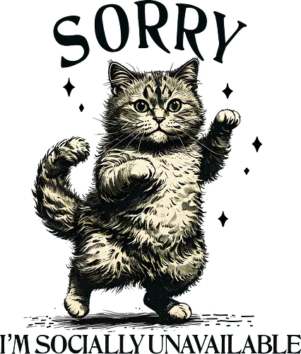 Socially Unavailable - socially unavailable, cat, funny, humor, sarcastic, anti social, introvert, mental health matters, avoid people Socially Unavailable - socially unavailable, cat, funny, humor, sarcastic, anti social, introvert, mental health matters, avoid people