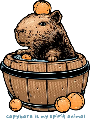 Capybara is my spirit animal - Animal, funny, cute, capybara, animals, humor