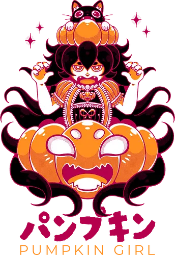 PUMPKIN GIRL - halloween, pumpkin, pumpkin girl, cute, kawaii, fantasy, gothic, lolita, gothic lolita