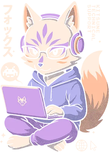 Kitsune Tech Support - kitsune tech support, kawaii fox, cute kitsune, geek fox, anime fox, nerdy animal, coder fox, programmer art, gaming fox, japanese cute art, chibi style, hoodie fox, anime animal, tech support character, pastel fox, fox illustration, fox with laptop, kawaii coding, gamer aesthetic, tech fox, redbubble cute, fox nerd, kawaii geek, japan fox design, cyber animal, fox with glasses Kitsune Tech Support - kitsune tech support, kawaii fox, cute kitsune, geek fox, anime fox, nerdy animal, coder fox, programmer art, gaming fox, japanese cute art, chibi style, hoodie fox, anime animal, tech support character, pastel fox, fox illustration, fox with laptop, kawaii coding, gamer aesthetic, tech fox, redbubble cute, fox nerd, kawaii geek, japan fox design, cyber animal, fox with glasses