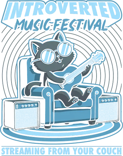 Introverted Music Cat - black cat, pet, festival, couch, comfy, inside the house, music, rock and roll, punk rock, grunge, acoustic, cat Introverted Music Cat - black cat, pet, festival, couch, comfy, inside the house, music, rock and roll, punk rock, grunge, acoustic, cat