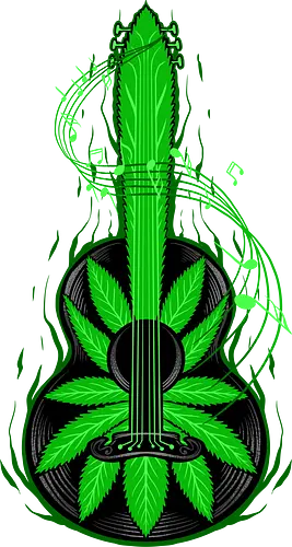 natural jazz - cannabis, astronaut, hope, 420, space, galactic, galaxy, cool, leaf, nature, music, guitar