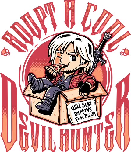 Adopt a Devil Hunter - devil may cry, dante, game, pizza, adopt
