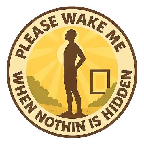 Please wake me when nothing is hidden - Wahrheit, Offenheit, Verletzlichkeit, Freiheit, FKK, Silhouette, Sonne, Weck mich, Sichtbarkeit, Mut, Körper, Natürlichkeit, Ehrlichkeit, Licht, Entblößung, Akzeptanz, Selbstbild, Symbolik, Grafik, Reduktion, Vertrauen, Schattenfrei, Selbstbewusstsein, Nacktheit, Grenzenlos