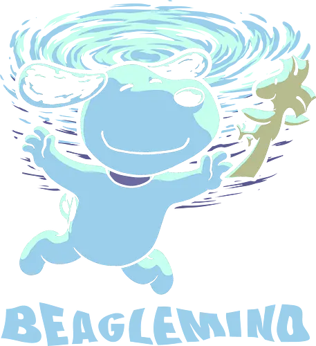 Nevermind Beagle Music - music, album cover, grunge, rock and roll, comic, dog, pet, pool, bird, beagle, nevermind