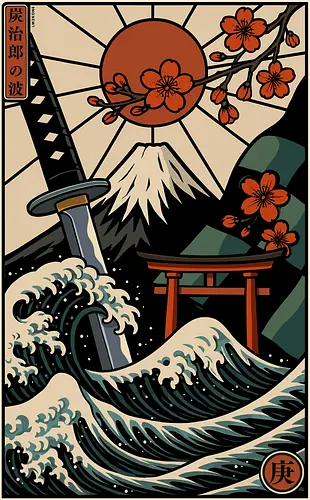 Die Große Welle von Tanjiro - Anime, Manga, Tanjiro, Die Große Welle, Die Große Welle von Kanagawa, Pop-Art, Japan, Japanisch, Dämonentöter, Illustration, Ästhetik, lm2kone Die Große Welle von Tanjiro - Anime, Manga, Tanjiro, Die Große Welle, Die Große Welle von Kanagawa, Pop-Art, Japan, Japanisch, Dämonentöter, Illustration, Ästhetik, lm2kone