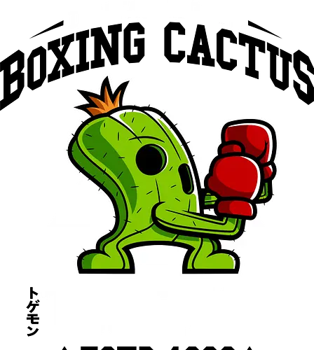 Boxing Digital Cactus - togemon, Digital, boxing, cactus, demonigote