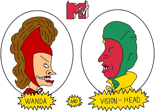 Wanda and visionhead - wanda, comic, beavis Wanda and visionhead - wanda, comic, beavis