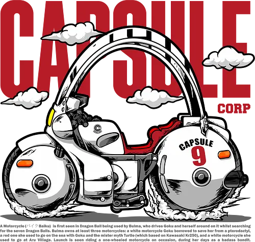 capsule motorbike - capsule, motorcycle, motorbike, cool, anime, veshicle