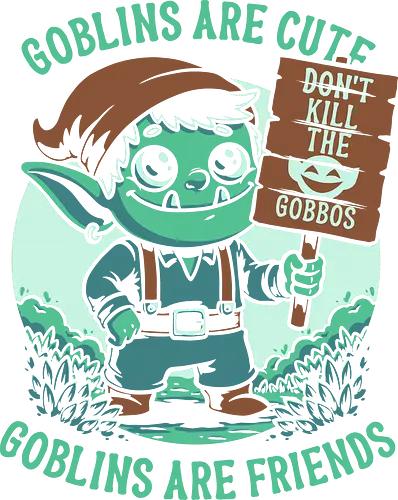 Save the Goblins Cute - goblin, dungeon master, rpg, role-playing game, fantasy, adventure, tabletop, cute, Dungeon Master, Pen and Paper, Pen and paper, Dungeon, friends, creature, magical, Magical Creatures