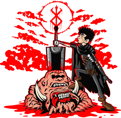 The Hunk of Iron in the Stone - guts, berserk, comic, manga