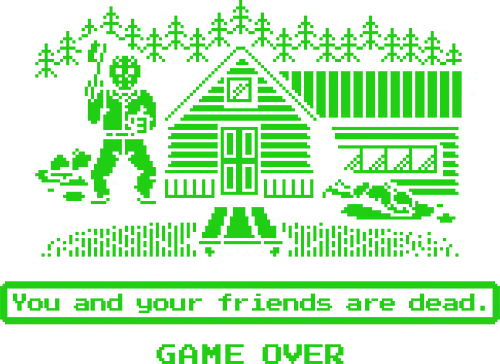 You and your friends are dead - pixel, horror, friday, slashin, terror, gore, 80s, jason