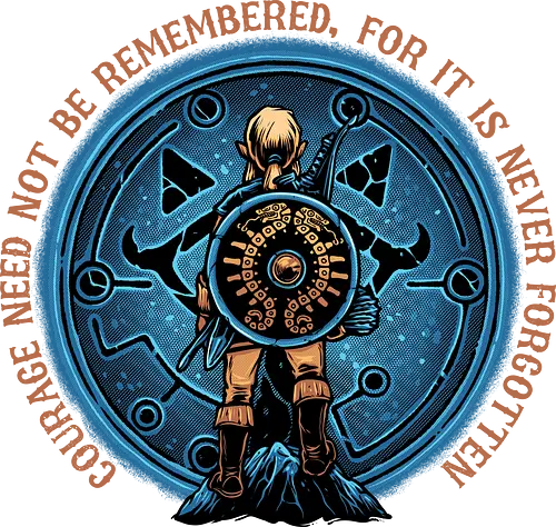 Courage from Within - Gaming, gamer, retro, vintage, retro gamer, video games, hero