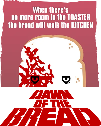 Dawn of the bread - zombie, dawn, bread, retro, evil