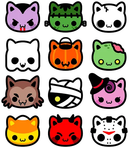 hallowkitties - halloween, cat, kitty, cute, funny