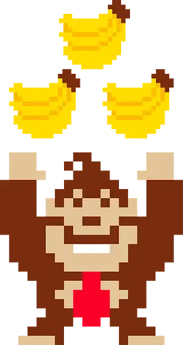 Tribananas - banana, donkey, king, rock, monkey, ape