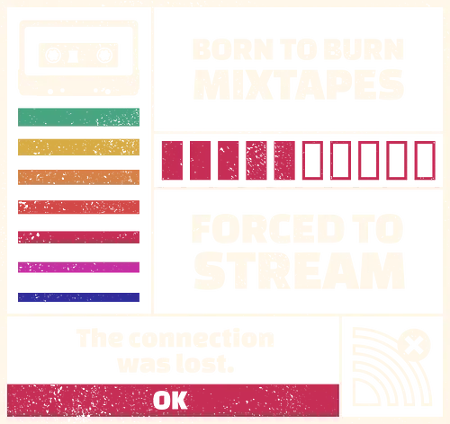 Born To Burn Mixtapes Forced To Stream - mixtape, 80s, 90s, audiophile, cassette, funny, geek, music, music is life, music lover, nostalgia, retro, sarcasm, stream, vintage