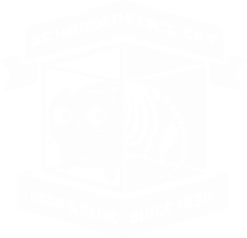 Since 1935 Dead and Alive  - cat, science, funny, cute, retro, box, gift