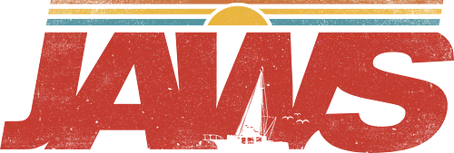 Bigger Boat - jaws, great white shark, sharks, negative space, shark fin, vintage, retro, orca, fishing