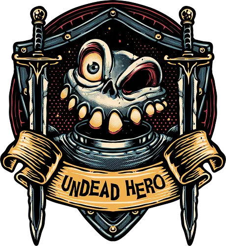 The Undead Hero - Gaming, gamer, video games, retro, classic games, action, adventure