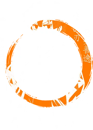 Thunder Breath - thunder boy, orange aura, anxious warrior, electric style, funny sword art, chaos energy, manga humor, nervous but deadly, wearable shock