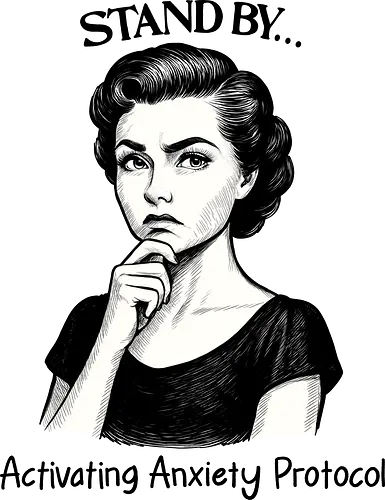 Anxiety Protocol  - sarcastic, anxiety, anxious, anxiety protocol, mental health, mental health matters, humor, sarcastic, self care